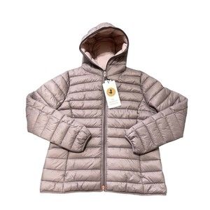 Save The Duck Giga 15 Daisy Hooded Puffer Jacket Hood - Women’s Size 1X Pink